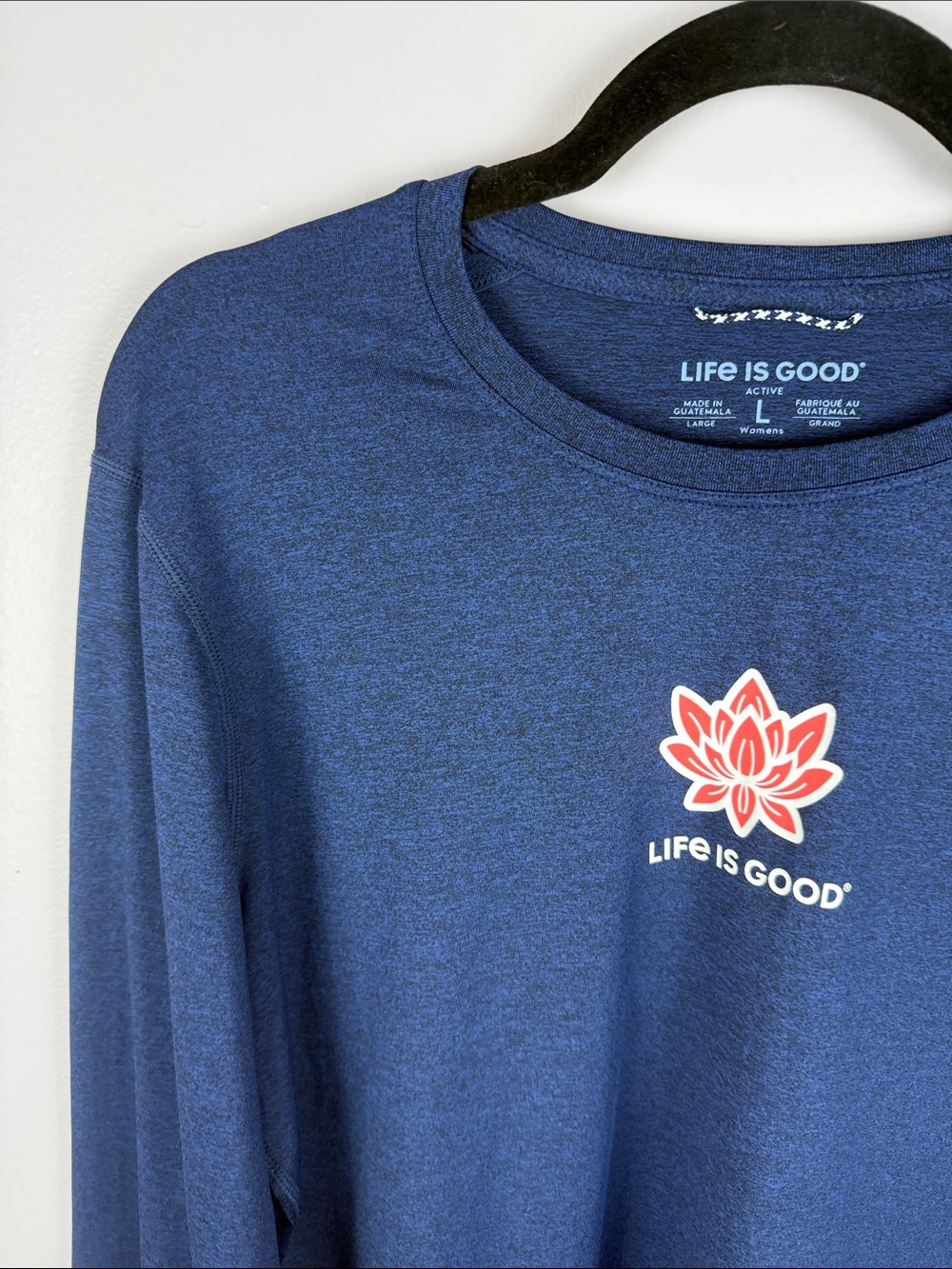 Life Is Good Active Lotus Flower Long Sleeve Performance Shirt - Women's Large - Picture 6 of 13
